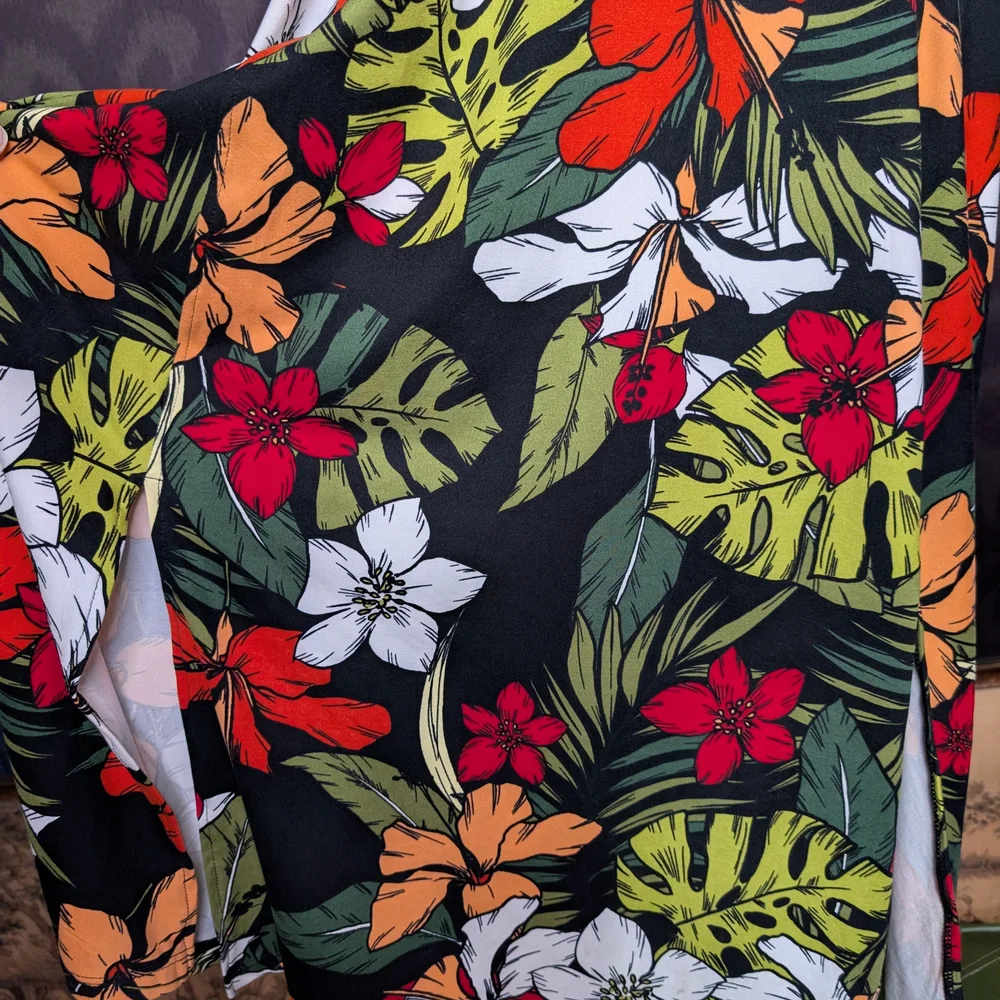 Cuddl Duds Red and White Sundress Short Sleeve Maxi - Picture 4 of 6